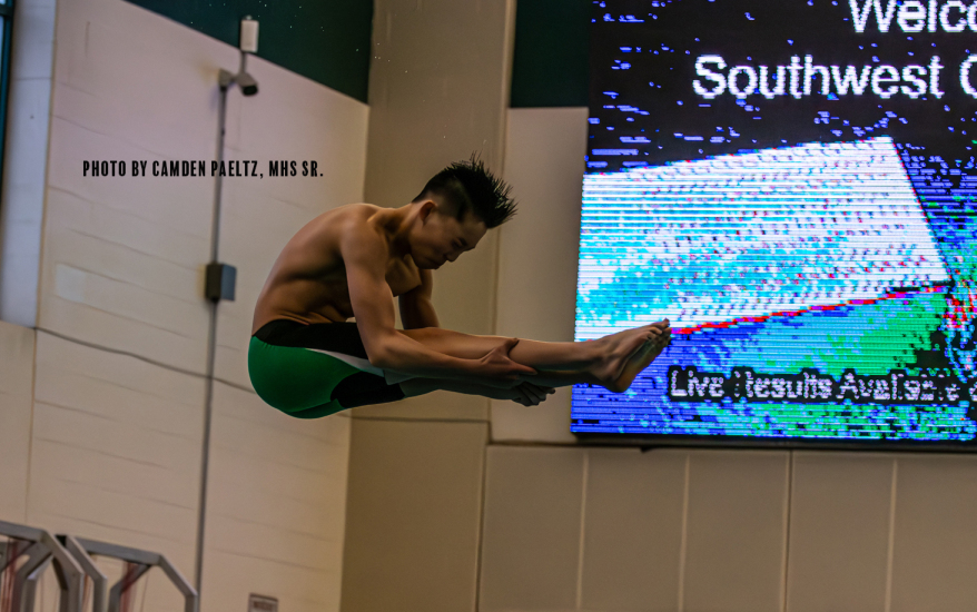 boy diving